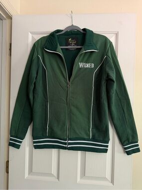 Wicked Green Full-Zip Hoodie Jacket Unisex  size Medium BROADWAY